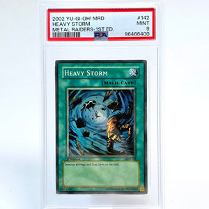 Heavy Storm (Yu-Gi-Oh! MRD 1st Edition, 2002) PSA 9 Avalon TCG Heavy Storm (Yu-Gi-Oh! MRD 1st Edition, 2002) PSA 9 Avalon TCG