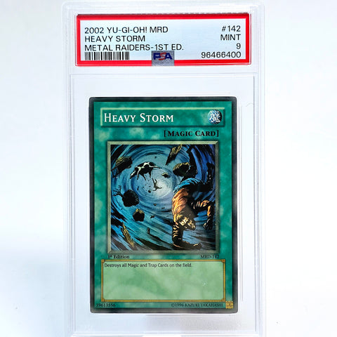 Heavy Storm (Yu-Gi-Oh! MRD 1st Edition, 2002) – PSA 9